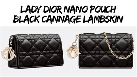 dior nano pouch outfit|Lady Dior Nano Pouch Black Patent Cannage Calfskin .